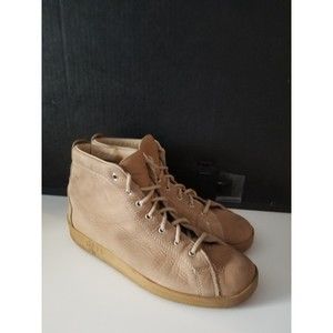 Aifos Italia Italian leather sneaker boot birkenstock bend style 9 tan beige